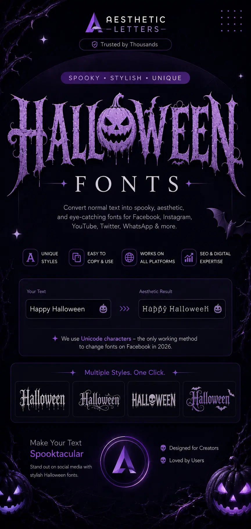 halloween fonts generator featured image