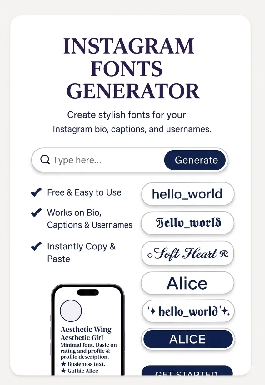 instagram fonts generator explained
