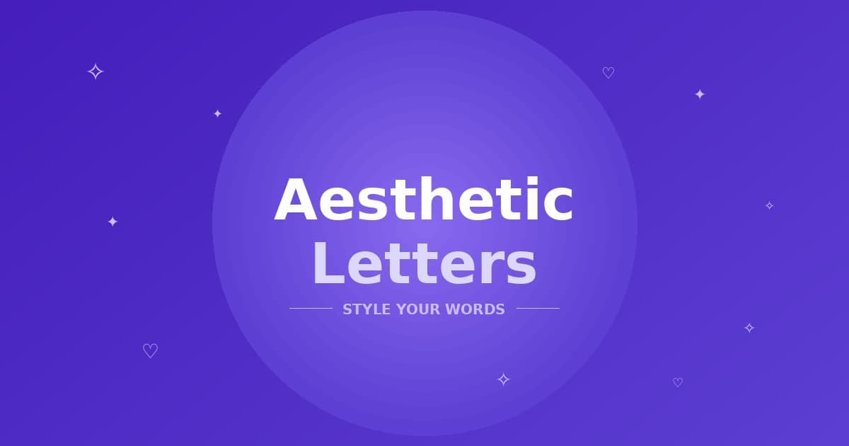 Aesthetic Fonts